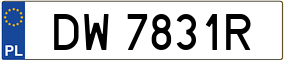 Truck License Plate
